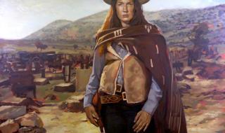 西部片主角踩桌子开枪什么电影 西部牛仔电影